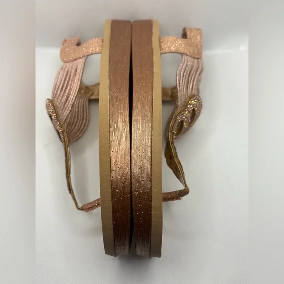 Rose Gold Glitter Sandals - Picture 5 of 9